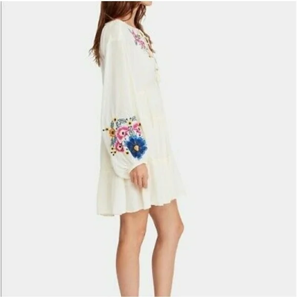 FREE PEOPLE Boho Embroidered Dress - Picture 2 of 8